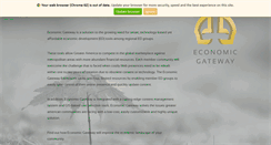 Desktop Screenshot of economicgateway.com